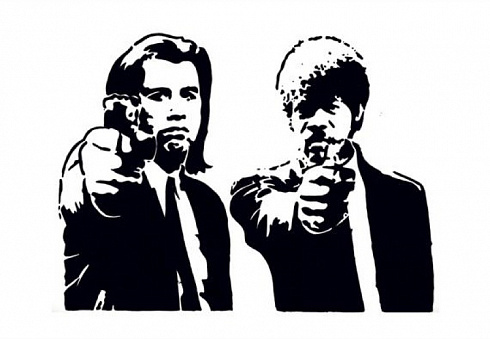 Винилография и виниловые наклейки Криминальное чтиво