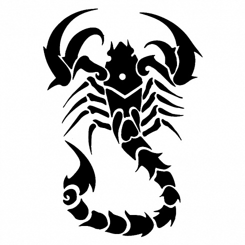 Винилография аэрография Скорпион на автомобиль